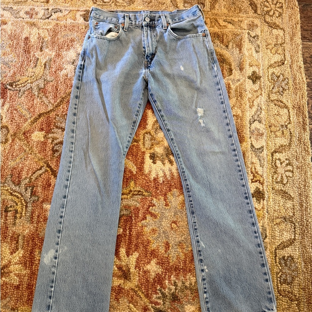 Vintage Levi’s Distressed Straight-Leg Jeans - Picture 4 of 13